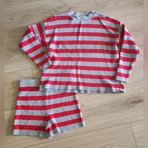 Cris&Cris knitted striped PJ Set
